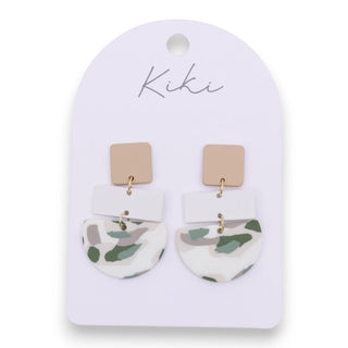 Splosh Kiki Green Terrazzo Earrings