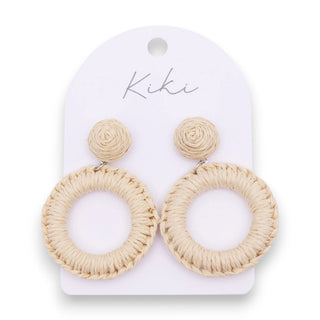 Splosh Kiki Natural Circle Earrings