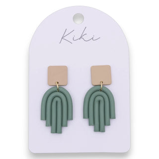 Splosh Kiki Sage Arch Earrings