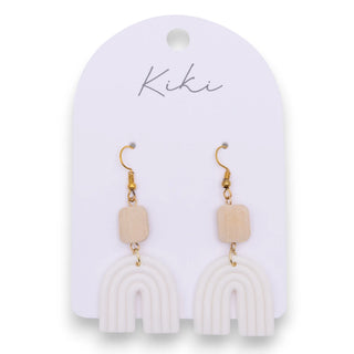 Splosh Kiki White Rainbow Earrings