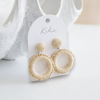 Kiki Natural Circle Earrings