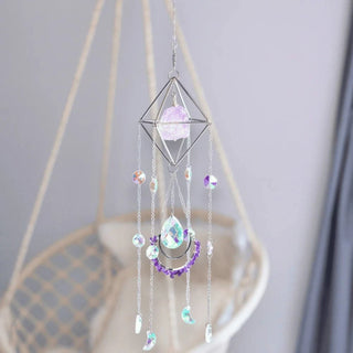 Mayla Crystal Suncatcher - Amethyst - Stone Of Peace (Silver)