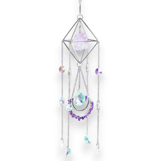 Lucy Fox Mayla Crystal Suncatcher - Amethyst - Stone Of Peace (Silver)