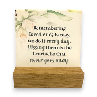 Memorial Ceramic Plaque - Loved Ones