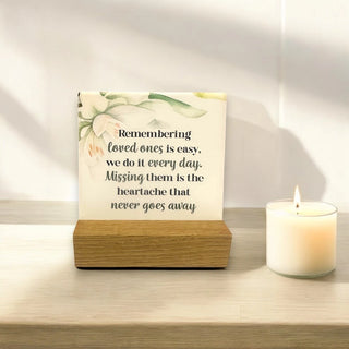 Memorial Ceramic Plaque - Loved Ones