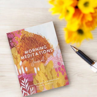 Morning Meditations Journal - Positive Prompts & Affirmations to Start Your Day