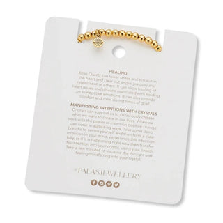 Palas Lotus Purity Bracelet - Love - Rose Quartz