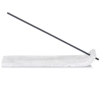 Huxter Stone Incense Holder - Pale Grey (18cm)