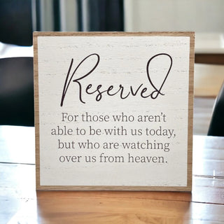 Memorial Plaque - Reserved