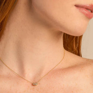 Self Love Marquise - Necklace (14k Gold)