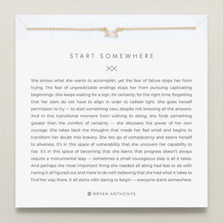 Start Somewhere - Necklace (14k Gold)