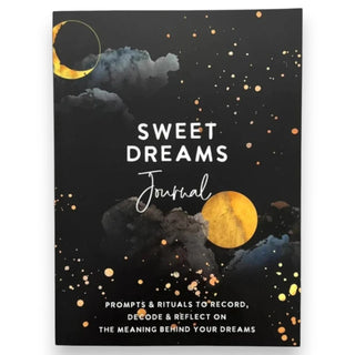 Journal cover with celestial design and 'Sweet Dreams' text