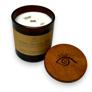 Amavasya Healing Meditation Essential Oil Candle - Viśuddha / Throat Chakra