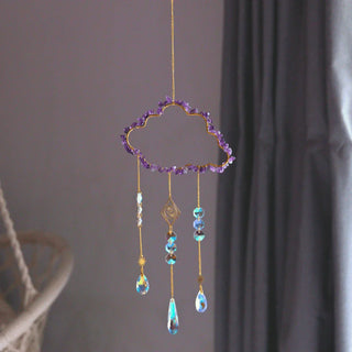 Lucy Fox Eye In The Sky Crystal Suncatcher - Amethyst