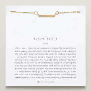 Bryan Anthonys Blank Slate - Necklace Gold