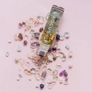 Summer Salt Body Essential Oil Roller Focus Rainbow Fluorite 10ml