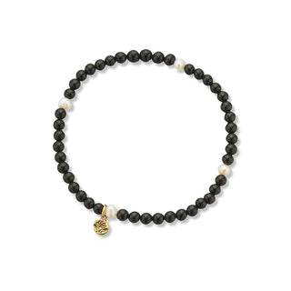 Palas Prosperity Gem Bracelet - Energy - Onyx & Pearl