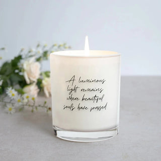 Sympathy Memorial Scented Soy Candle - Lemon Myrtle 50+hrs